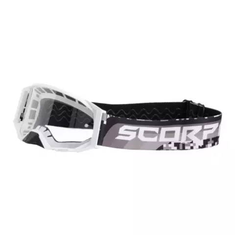 An image of a product called Scorpion Goggle White-Black E24