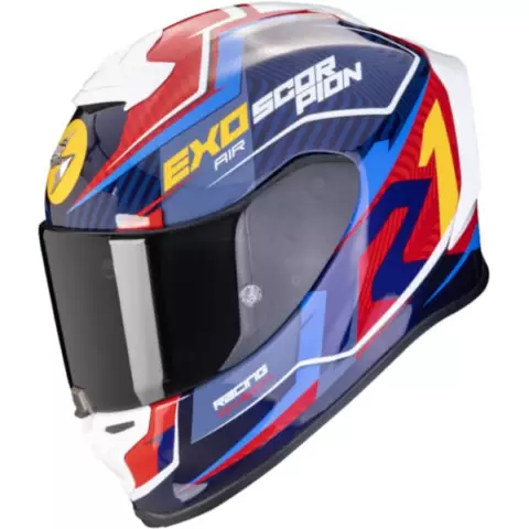 SCORPION EXO-R1 EVO AIR COUP Blue-Red-Yellow