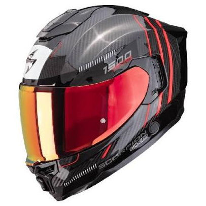 An image of a product called EXO-1500 CARBON AIR PLATTED Black-Red