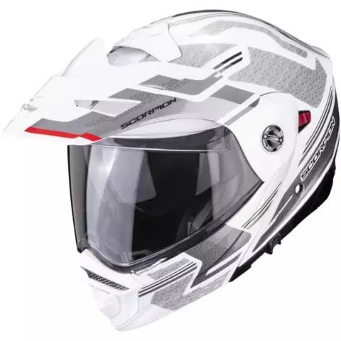 Scorpion ADX-2 Carrera Pearl White-Silver – XXL