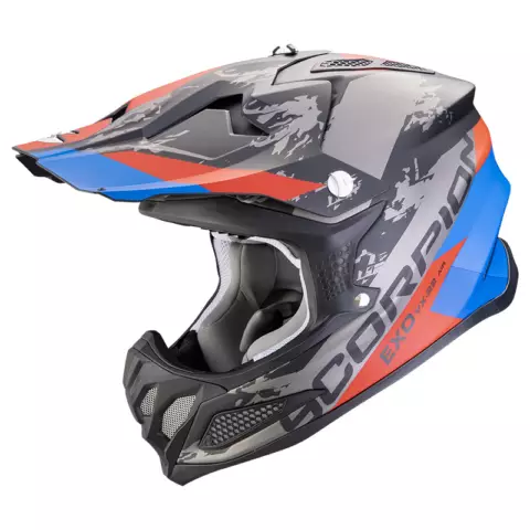 SCORPION VX-22 AIR CX Matt Black-Blue-Red