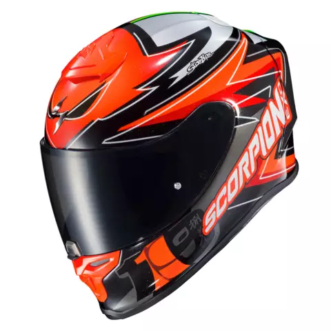 An image of a product called SCORPION EXO-R1 EVO AIR ALVARO Replica RED